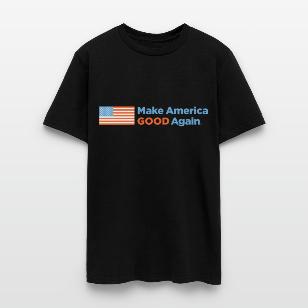 Make America Good Again - Unisex Full Color Flag T-shirt - black