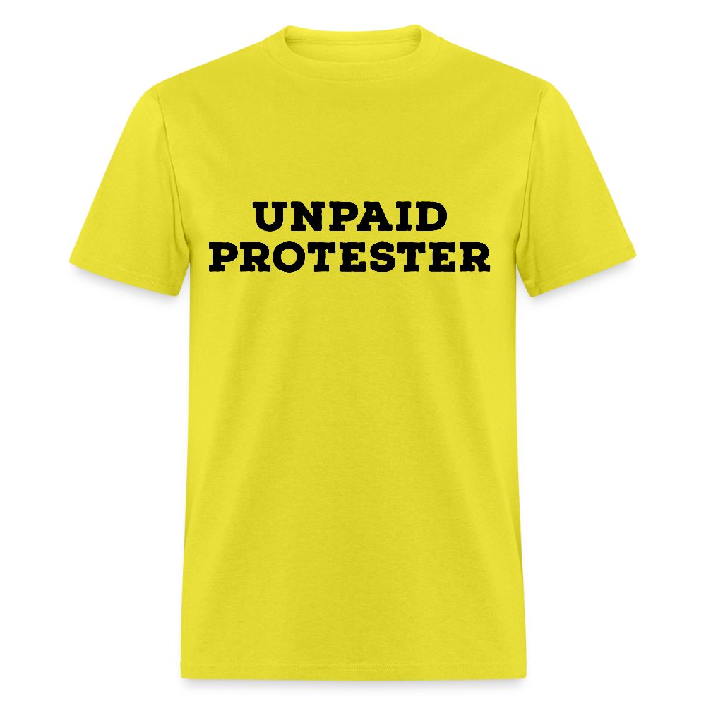 Crisis Actor Costume  -  Unisex Protest T-Shirt - yellow