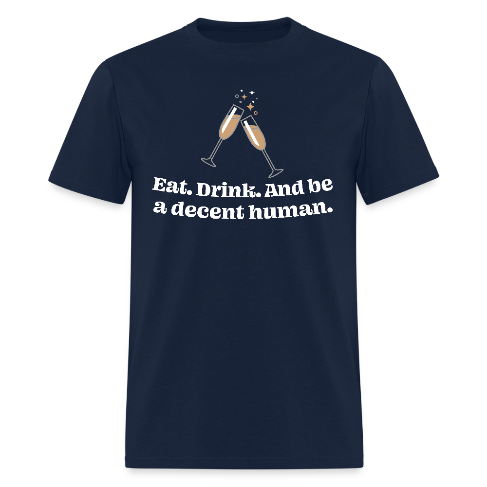 Peace on Earth Goodwill to All Without Exception - Unisex Holiday T-shirt - navy