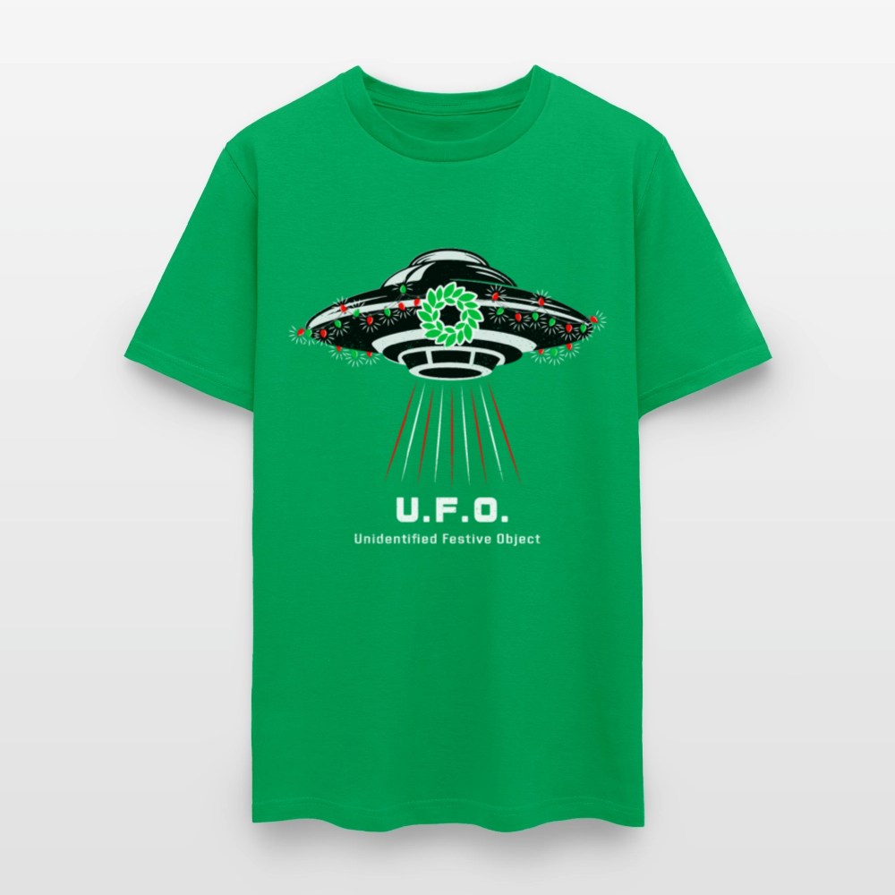 UAP - Unidentified Festive Object - Unisex Holiday T-shirt - bright green