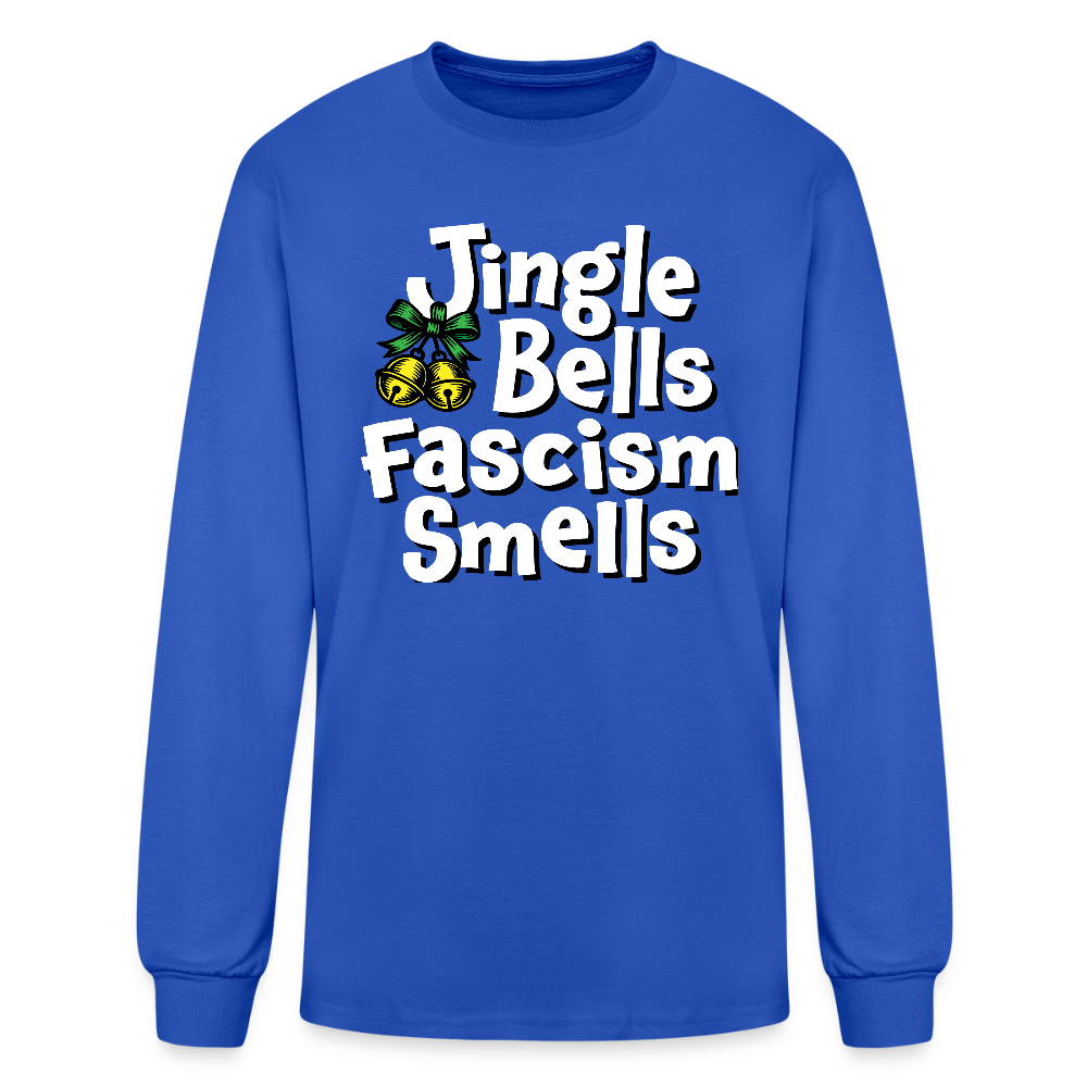 Jingle Bells Fascism Smells - Unisex Holiday Long Sleeve T-shirt - royal blue