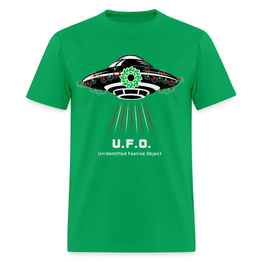 UAP - Unidentified Festive Object - Unisex Holiday T-shirt - bright green