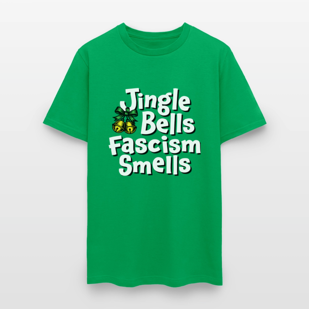 Jingle Bells Fascism Smells - Unisex Holiday T-shirt - bright green