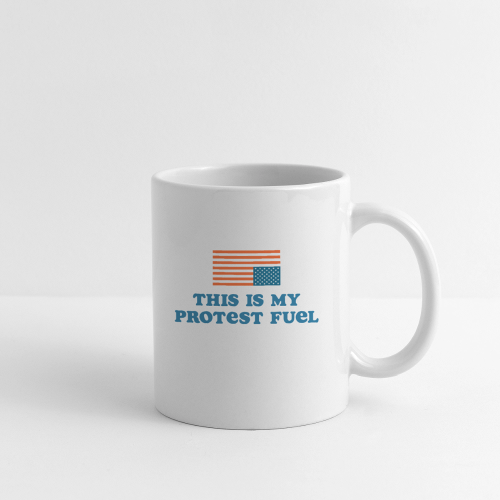 Coffee/Tea Mug - This is my Protest Fuel - white