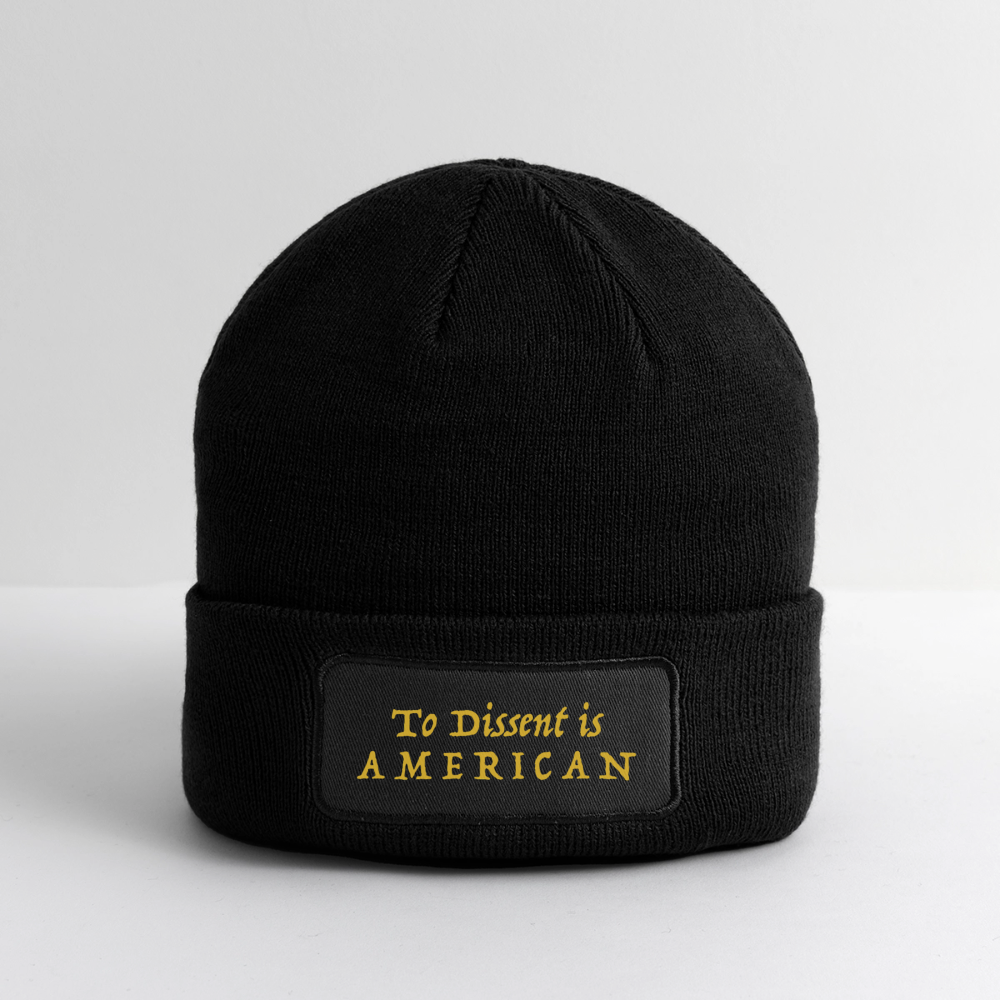 To Dissent is American Beanie - black