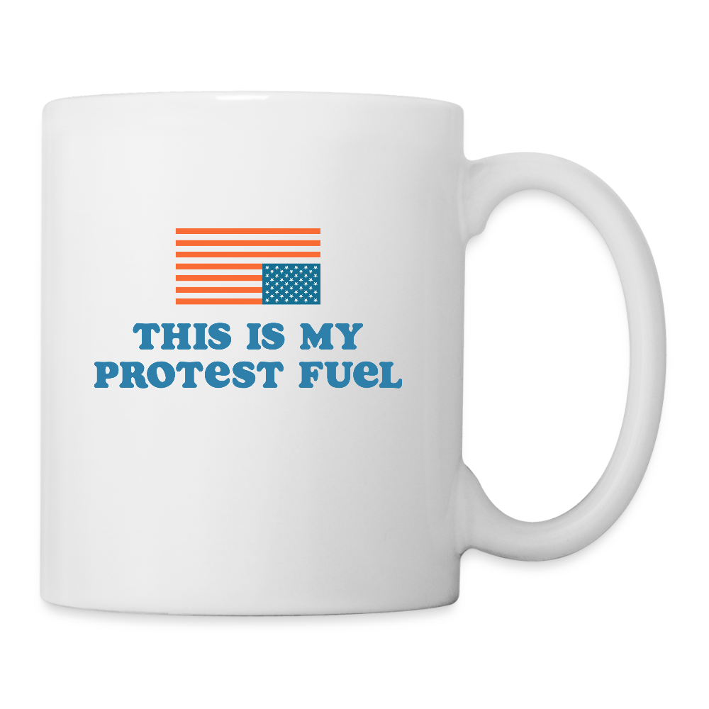 Coffee/Tea Mug - This is my Protest Fuel - white