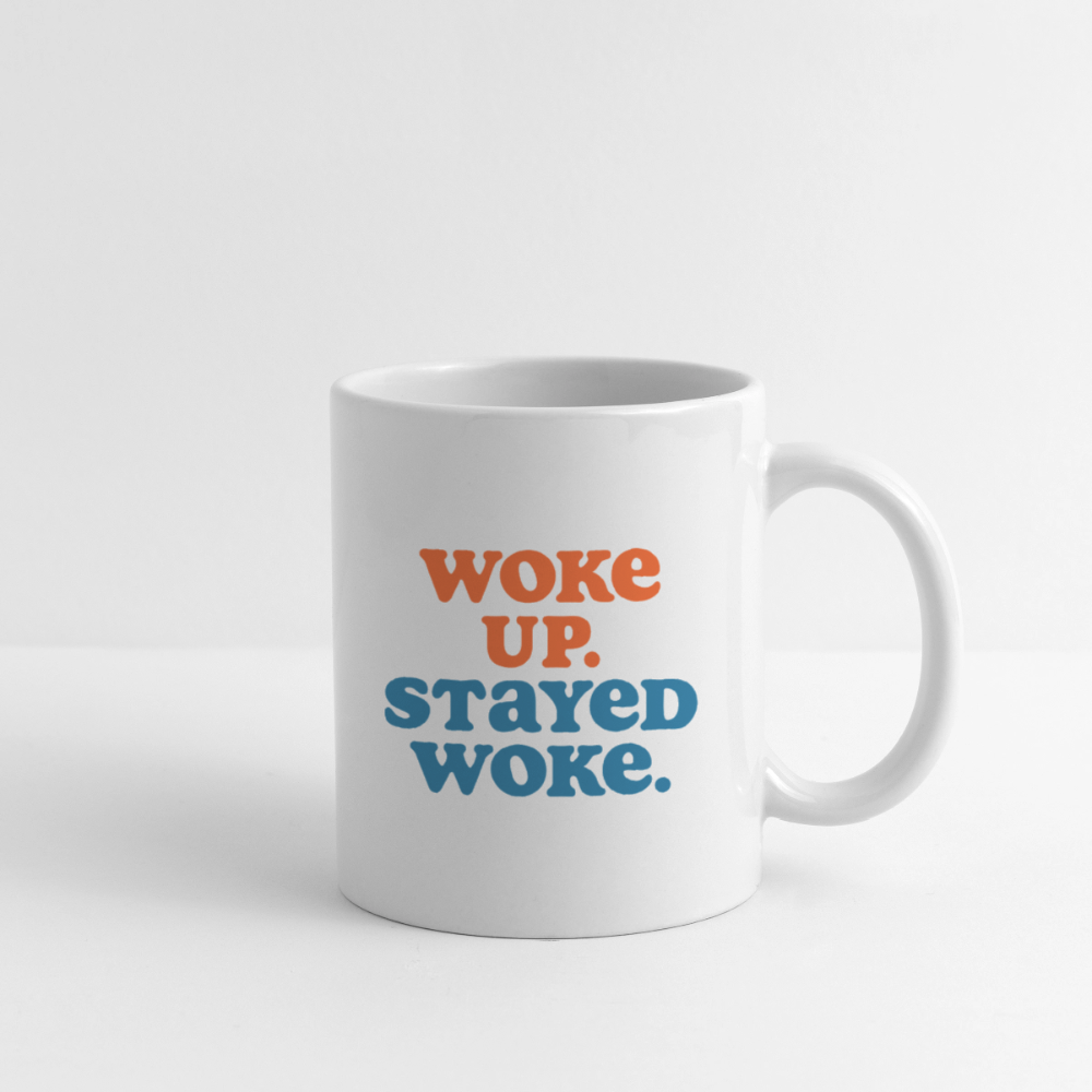 Coffee/Tea Mug - Woke Up. Stayed Woke. - white