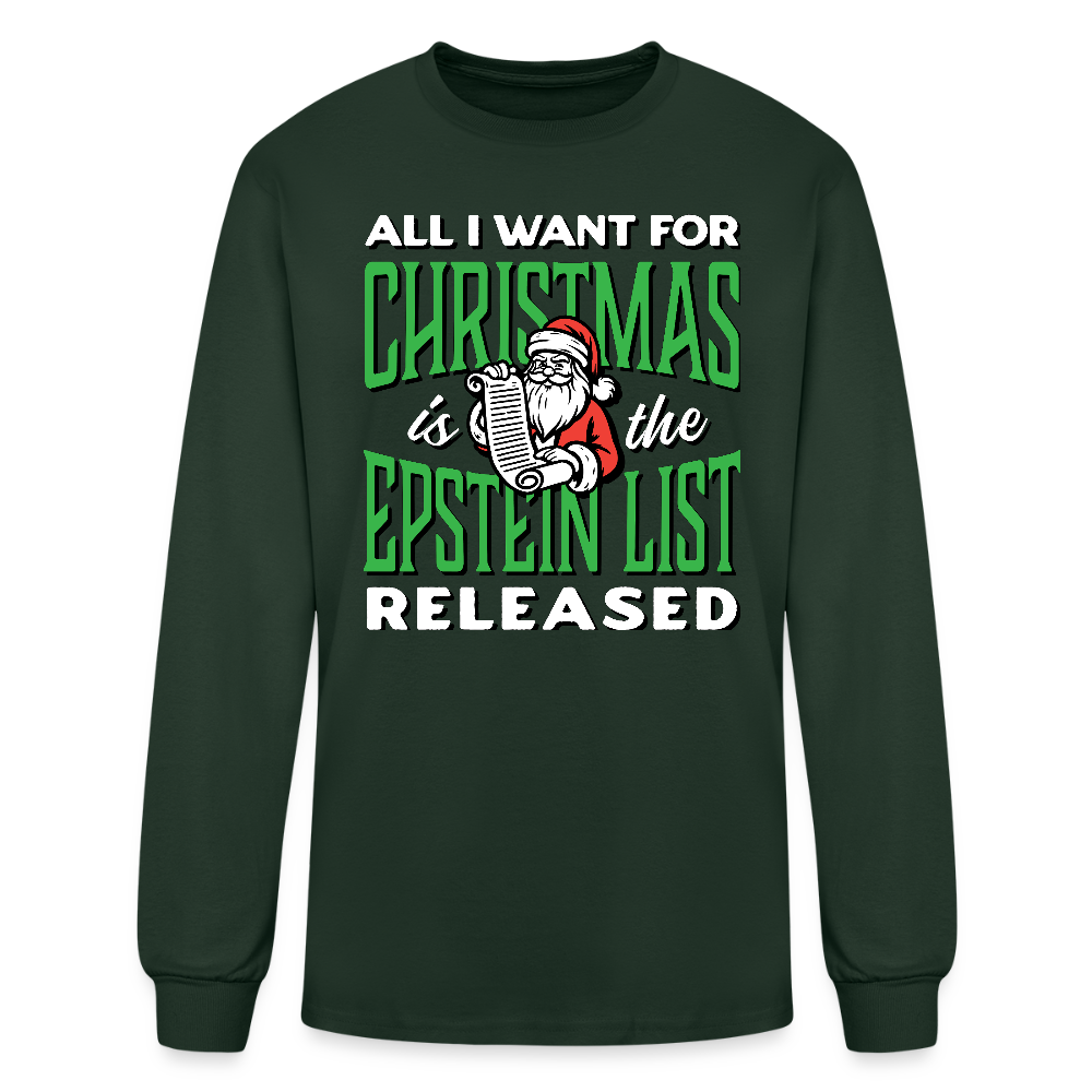 Jingle Bells Fascism Smells - Unisex Holiday Long Sleeve T-shirt - forest green