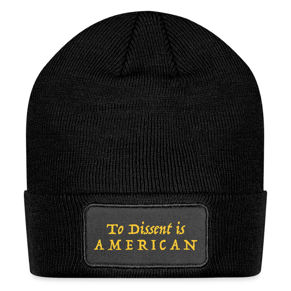 To Dissent is American Beanie - black