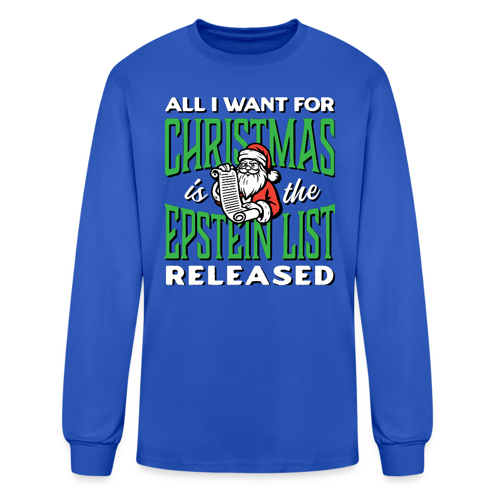 Jingle Bells Fascism Smells - Unisex Holiday Long Sleeve T-shirt - royal blue