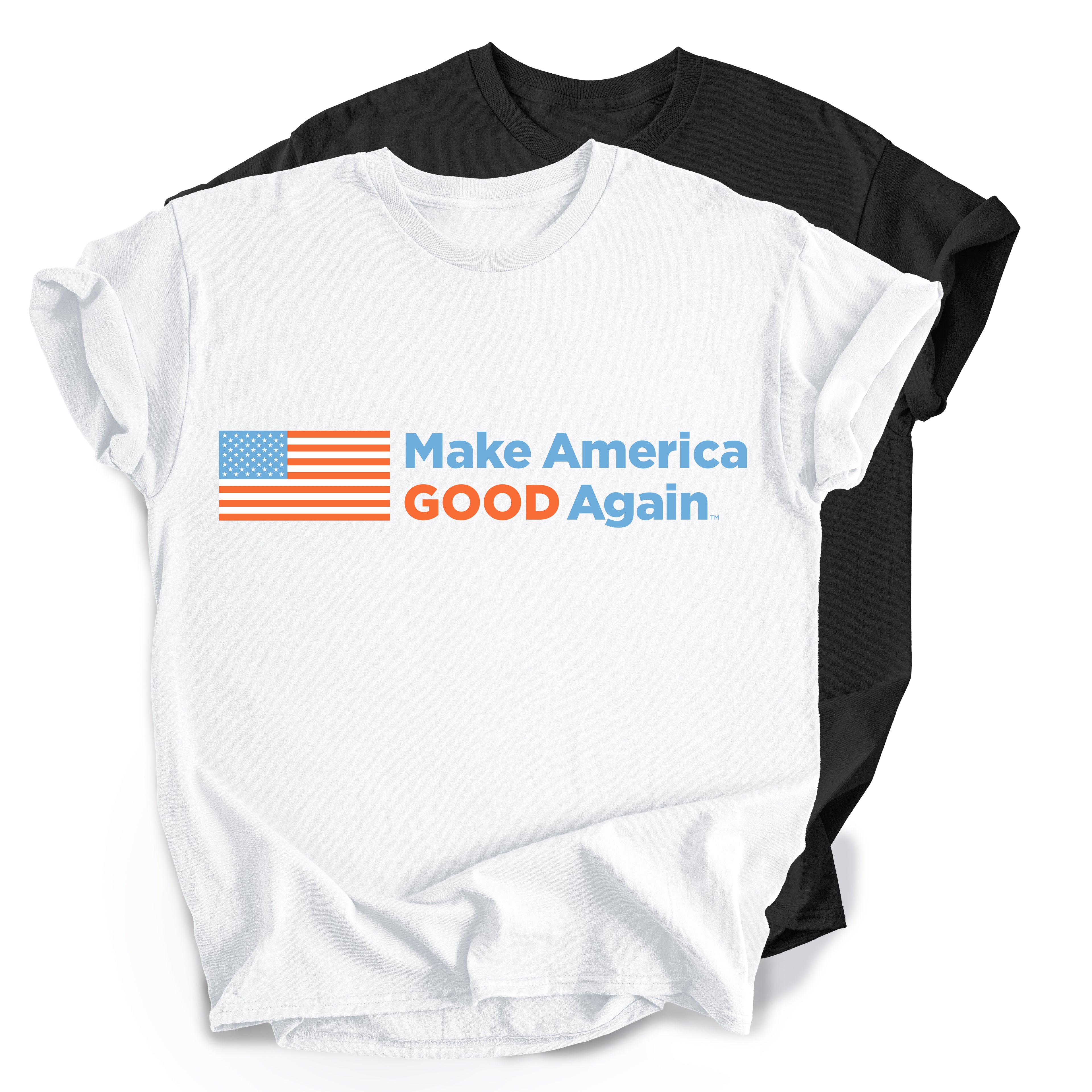 Make America Good Again - American Flag T-shirt - Red, White, and Blue - Unisex