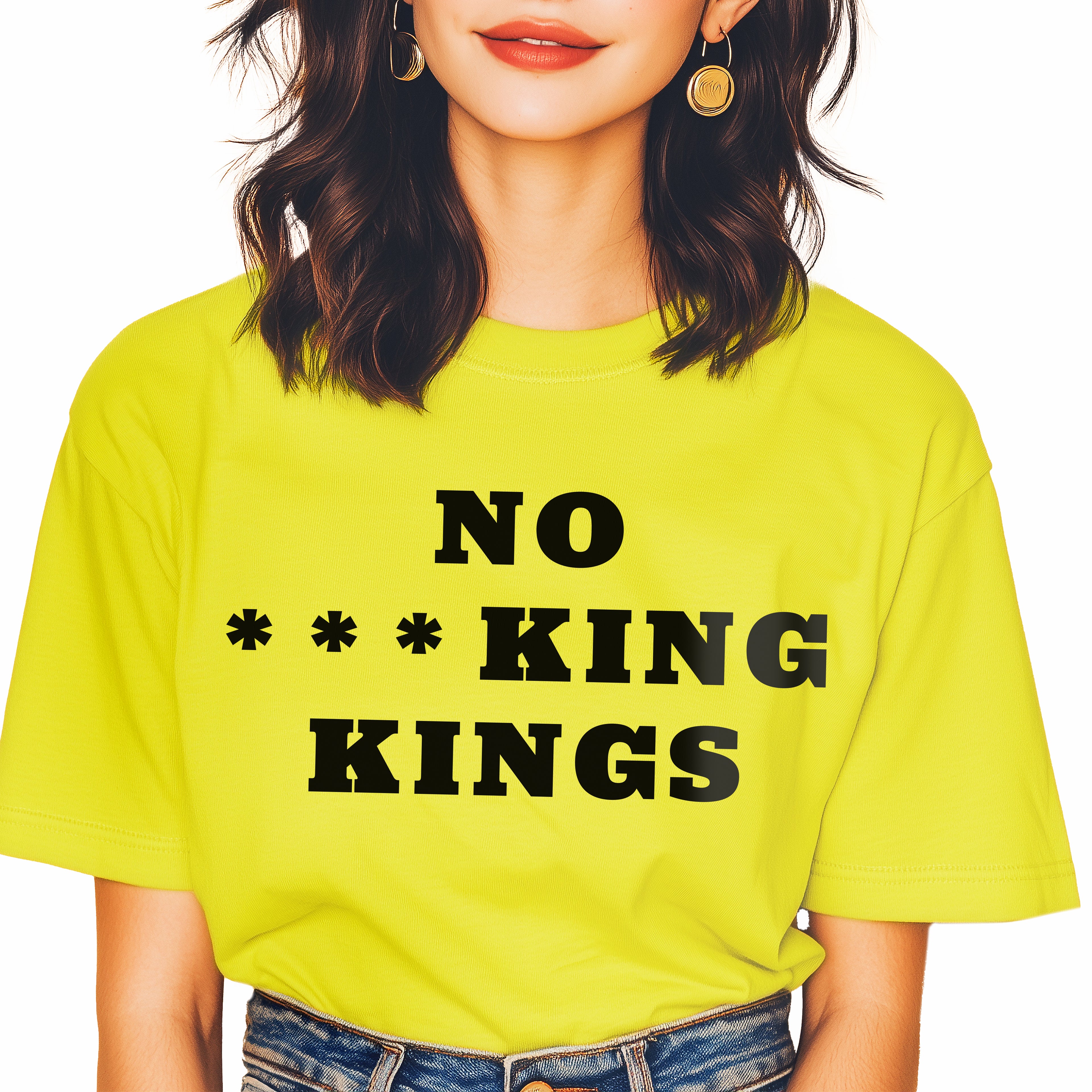 No ***king Kings - Resistance T-Shirt - Yellow - Unisex